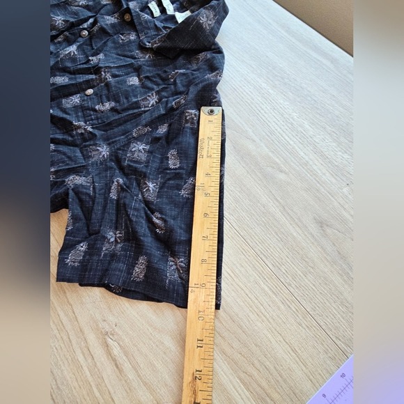 Batik Bay Men's Pineapple Palm Trees Button-Up Shirt XLarge Brown Pattern - Picture 8 of 11